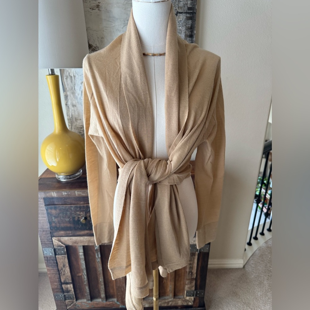 Echo Women’s Lightweight Wrap Sweater Cardigan - Tan